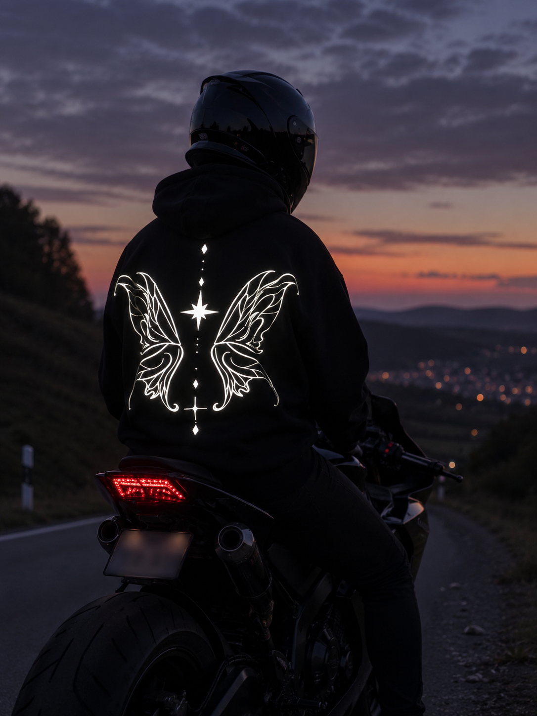 Reflektierender Hoodie „Butterfly“