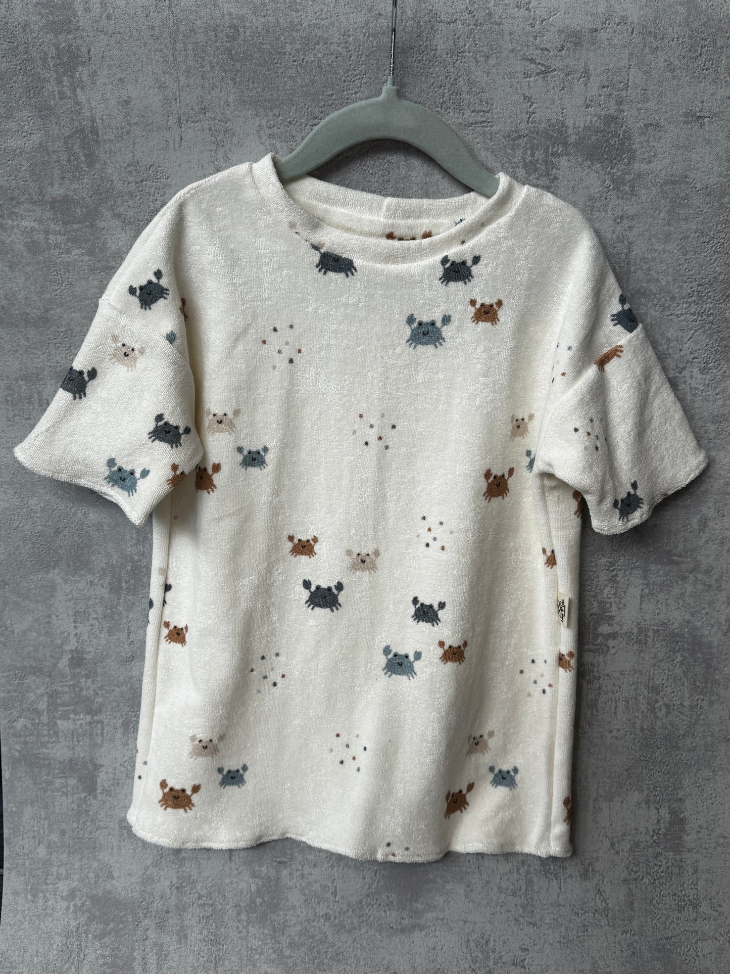 Frottee Shirt Oversized Look Gr.98