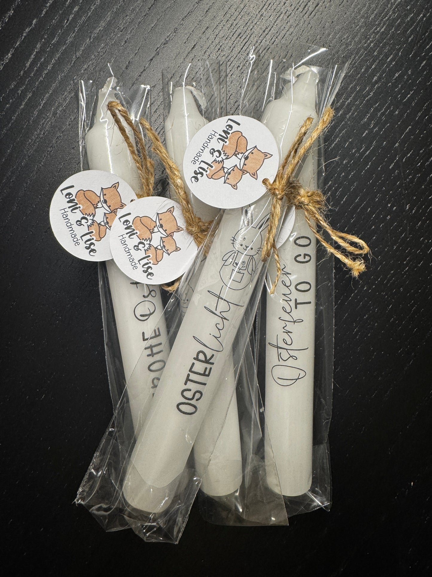 Kerzen mit Ostermotiven