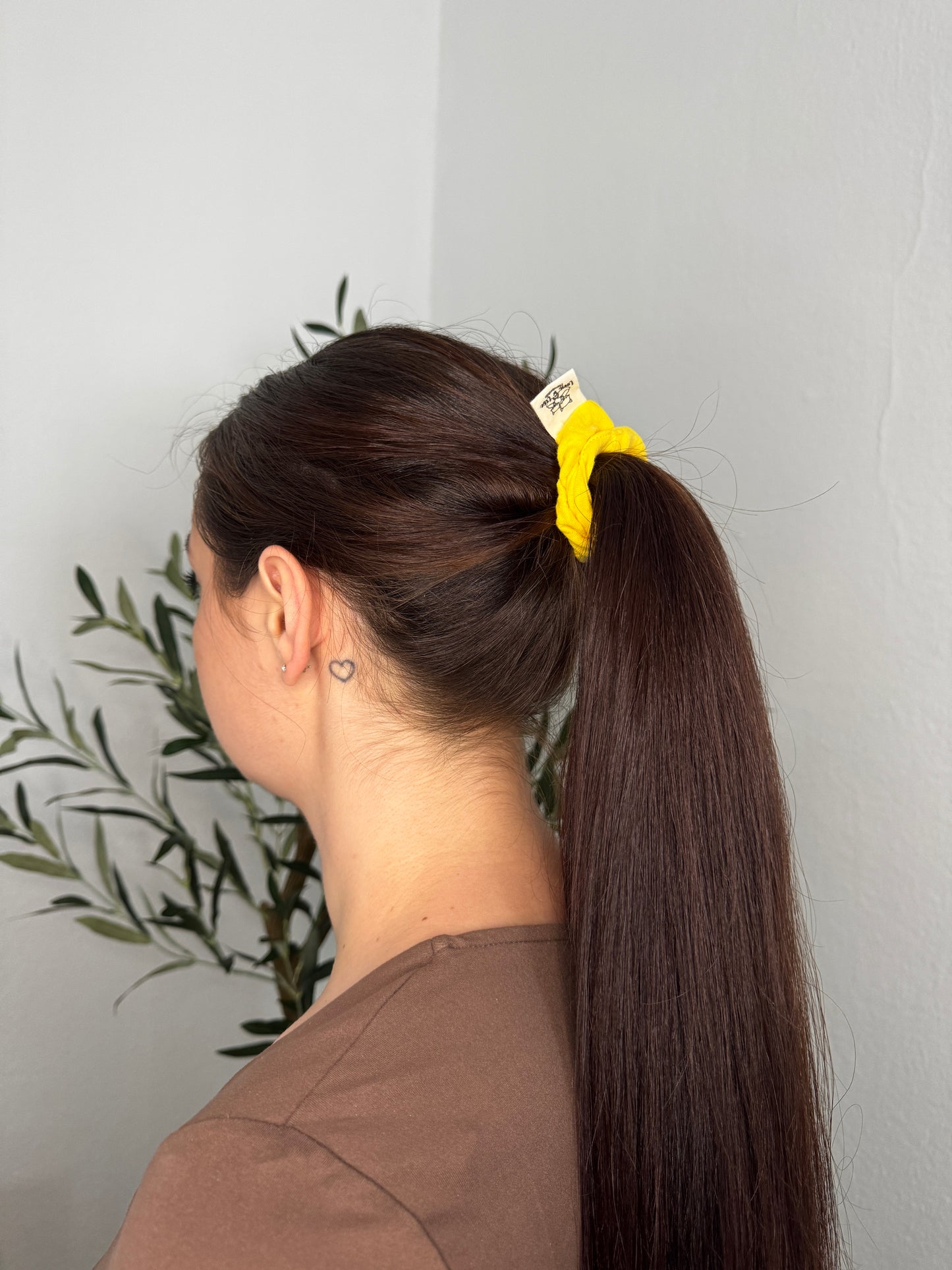 Musselin Scrunchie gelb
