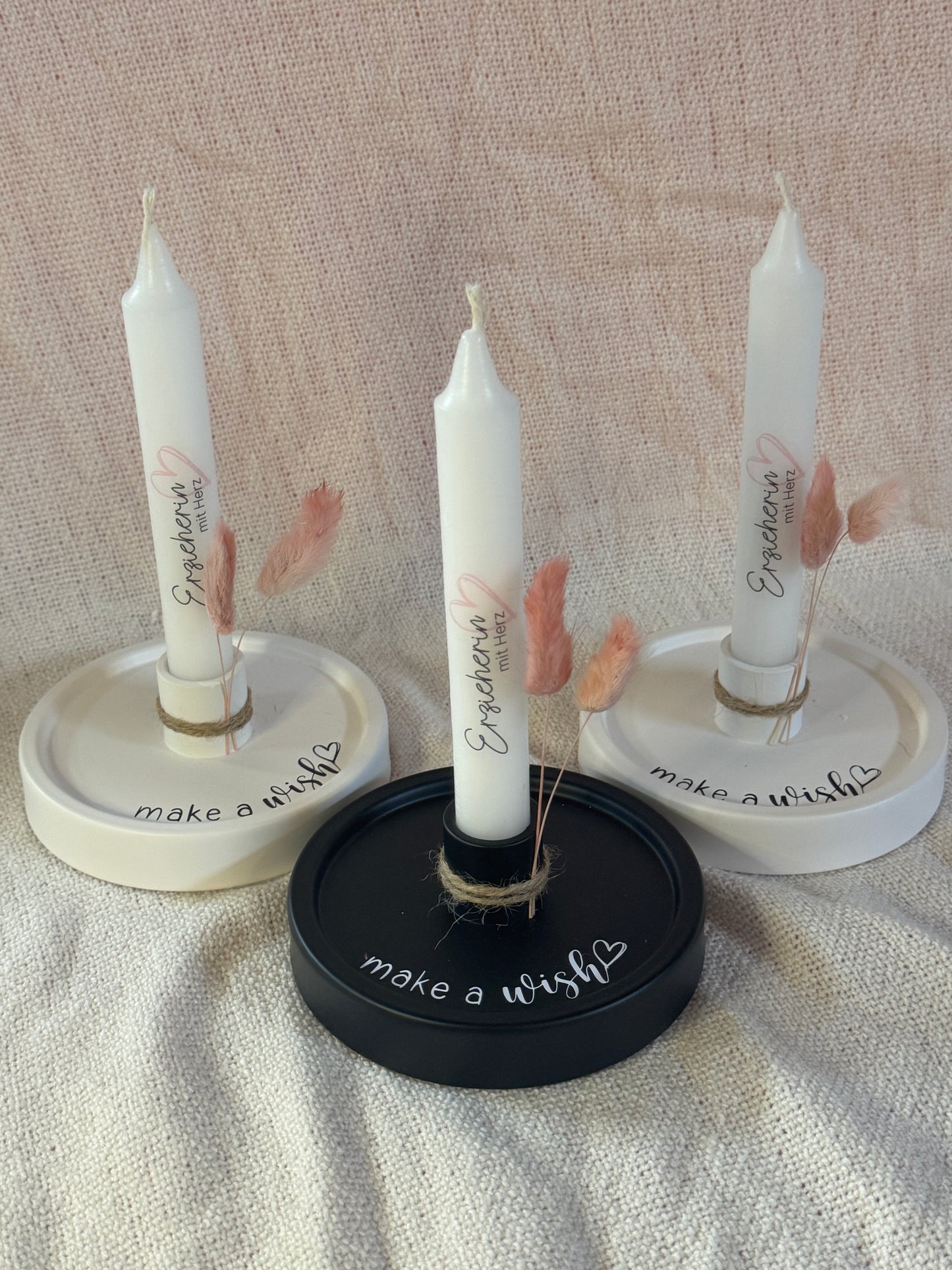 Kerzen "Erzieherin mit Herz"