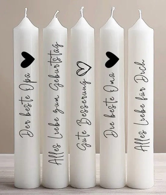 individuelle Kerzen